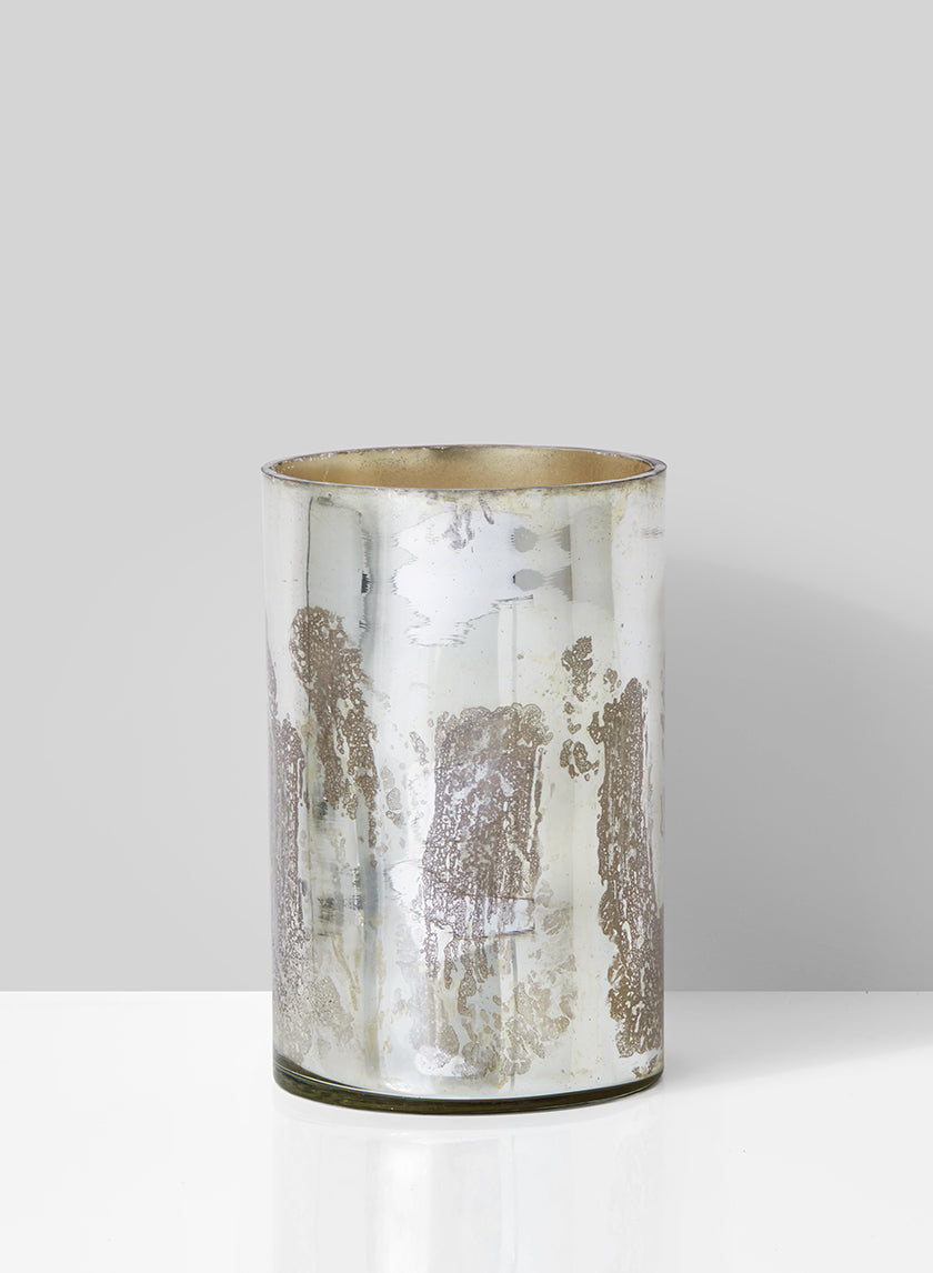 5.75in Tall Antique Silver Glass Cylinder - Image 2